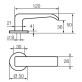 Ручка дверна Abloy Consul 110/002 чорний Ручка дверна Abloy Consul 110/002 чорний