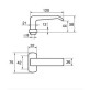 Ручка дверная Abloy Consul 110/0645 хром Ручка дверная Abloy Consul 110/0645 хром