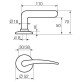 Ручка дверна Abloy Akatemia 133/002 MS / HCr матовий хром