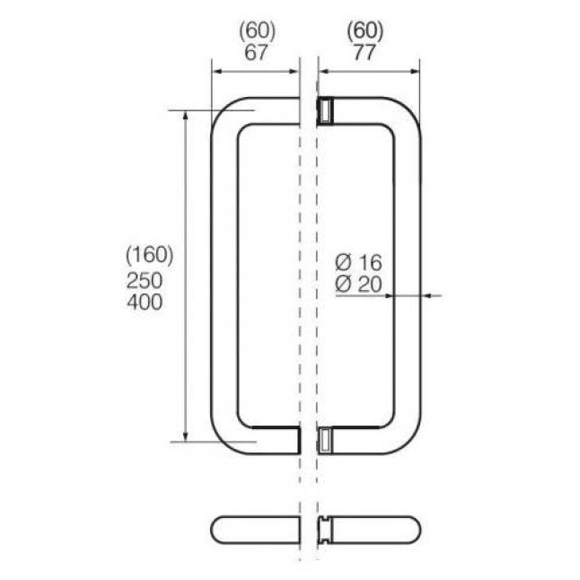 Ручка дверная Abloy Presto 137 AL/JVA белый Ручка дверная Abloy Presto 137 AL/JVA белый