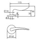 Ручка дверная Abloy Pohjola 27/002 MS/KILA полированная латунь Ручка дверная Abloy Pohjola 27/002 MS/KILA полированная латунь