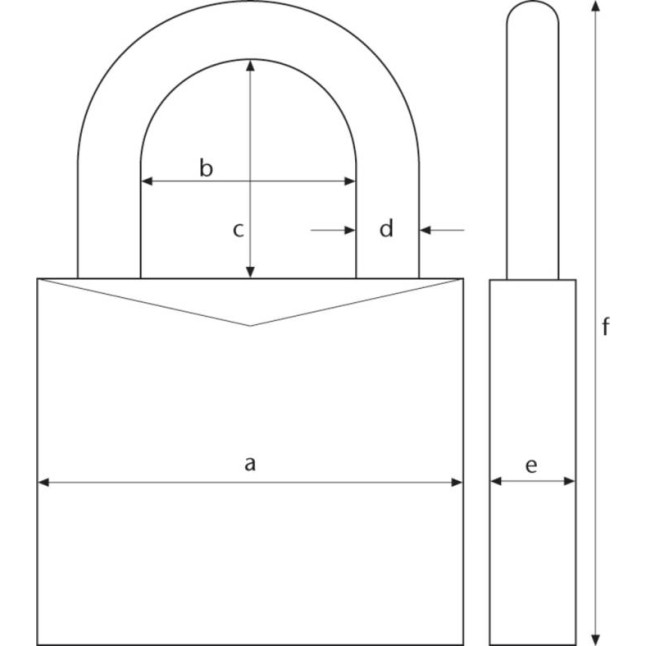 Замок навісний Abus Hangslot 727TI / 50 HB 80