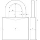 Замок навісний Abus Hangslot 727TI / 50 HB 80