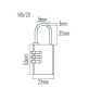 Замок навесной Abus 716 165/20 Замок навесной Abus 716 165/20