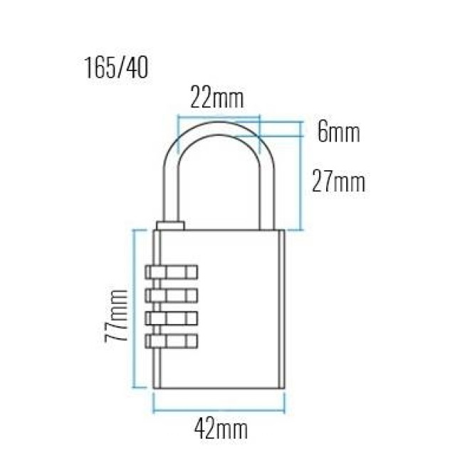 Замок навесной Abus 716 165/40 Замок навесной Abus 716 165/40