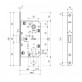 Корпус замка Agb Mediana Polaris XT DIN B06103.50.06 (магнитный) хром Корпус замка Agb Mediana Polaris XT DIN B06103.50.06 (магнитный) хром