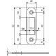 Ответная планка Agb B.01000.40.12 античная латунь