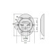 Броненакладка врезная под сувальдный замок Disec Magnetic 3GDM Хром полированный