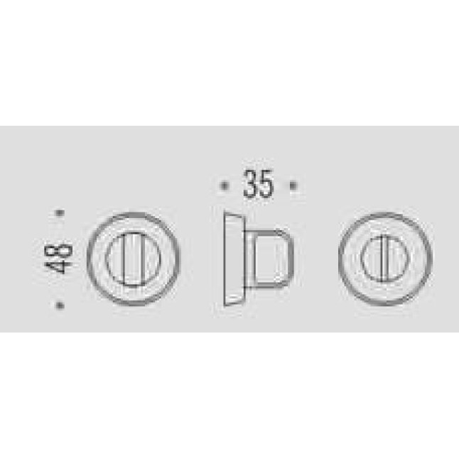 Накладка WC Colombo CD 39 BZG хром