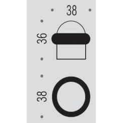 Стопор дверной Colombo CD 112 полированная латунь Стопор дверной Colombo CD 112 полированная латунь