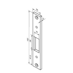 Відповідна планка Abloy 4614 Відповідна планка Abloy 4614