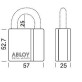 Замок навісний Abloy Protec 2 PL 340/25