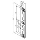 Ответная планка Abloy 0029 хром Ответная планка Abloy 0029 хром