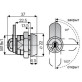 Замок для оборудования Abloy Sentry CAM CL 100 Замок для оборудования Abloy Sentry CAM CL 100