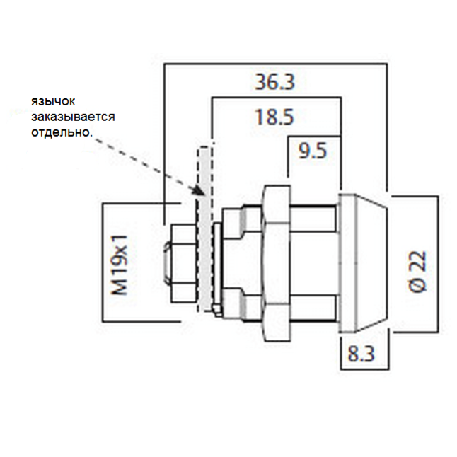 Замок для обладнання Abloy CAM CL 204