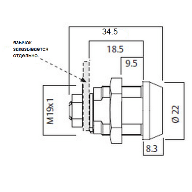 Замок для обладнання Abloy CAM CL 205
