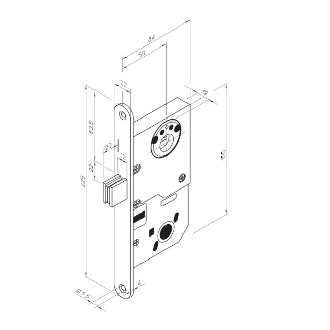 Замок врізний Abloy 4181