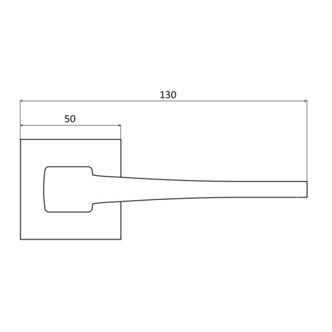 Ручка дверная Convex 1495 (квадратная) черный матовый Ручка дверная Convex 1495 (квадратная) черный матовый