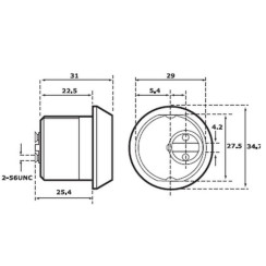Цилиндр Abloy Protec Fin CY 404 Цилиндр Abloy Protec Fin CY 404