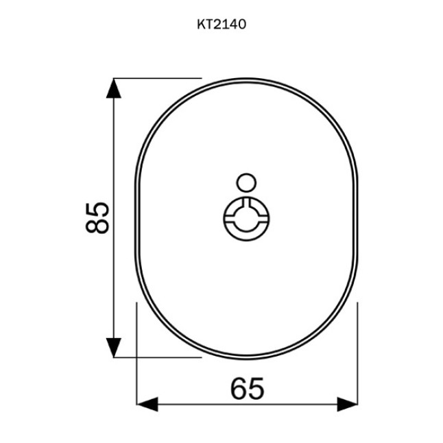 Декоративная накладка Disec KT2140 Omega хром
