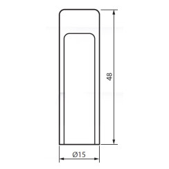 Декоративный колпачок для петель Siba плоский PB латунь полированная Декоративный колпачок для петель Siba плоский PB латунь полированная