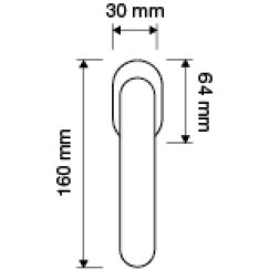 Ручка оконная Linea Cali Delfino
