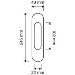 Ручка для раздвижных дверей Linea Cali Liberty французское золото Ручка для раздвижных дверей Linea Cali Liberty французское золото