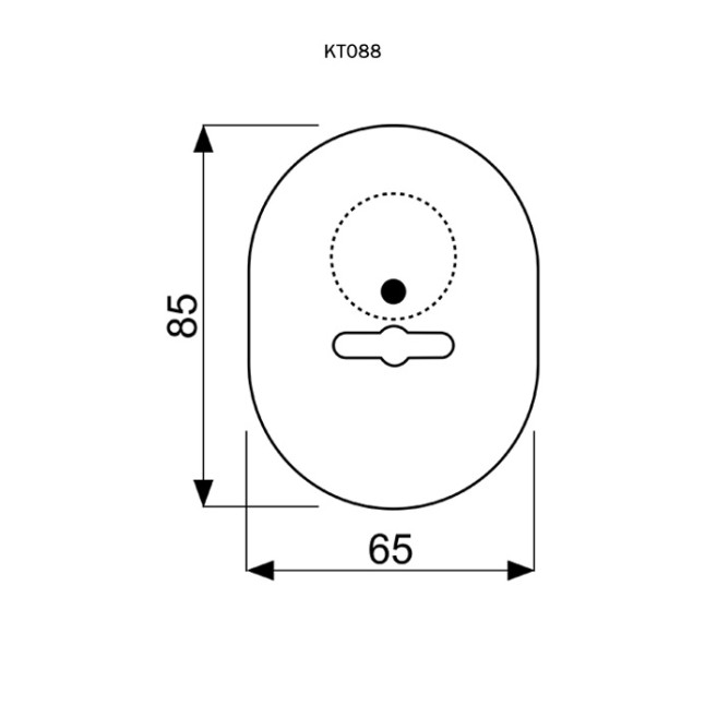 Декоративная накладка Disec KT088 Matrix Oval хром