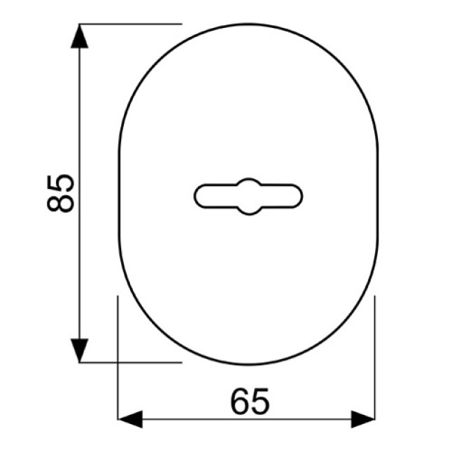 Декоративная накладка Disec KT037 Matrix Oval матовый хром Декоративная накладка Disec KT037 Matrix Oval матовый хром