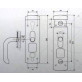 Броненакладка врезная Disec MG-971 золото - для двухсистемного замка