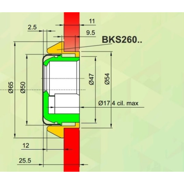 Броненакладка врезная Disec BKS260 Monolito Milano Kripton хром Броненакладка врезная Disec BKS260 Monolito Milano Kripton хром