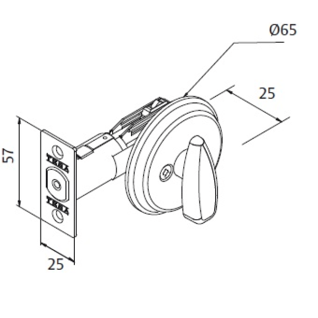 Дополнительный замок Tesa Dead Bolt R51460 LA античная латунь Дополнительный замок Tesa Dead Bolt R51460 LA античная латунь