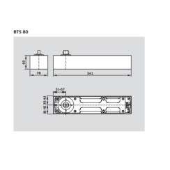 Доводчик дверной Dorma BTS80 EN 3/4/5/6 Доводчик дверной Dorma BTS80 EN 3/4/5/6