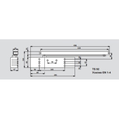 Доводчик дверной Dorma TS92 B EN 1/2/3/4 белый Доводчик дверной Dorma TS92 B EN 1/2/3/4 белый