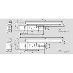 Доводчик дверной Dorma TS93 B/G EN 2/3/4/5 BC/DC серый Доводчик дверной Dorma TS93 B/G EN 2/3/4/5 BC/DC серый