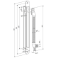 Кабелепроход врезной Abloy EA280