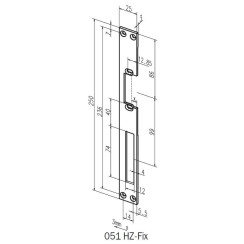 Накладка Effeff 051 HZ-fix Накладка Effeff 051 HZ-fix