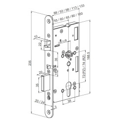 Замок врізний електромеханічний Abloy EL 518 Замок врізний електромеханічний Abloy EL 518