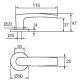 Ручка дверна Abloy Forum 4/007 хром