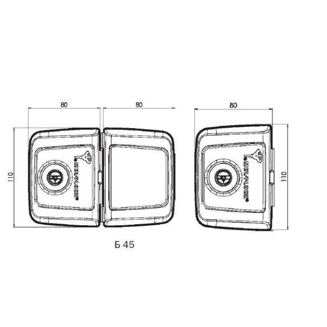 Замок накладной Mul-t-lock Glass Door Lock GDL–100D Classic Замок накладной Mul-t-lock Glass Door Lock GDL–100D Classic