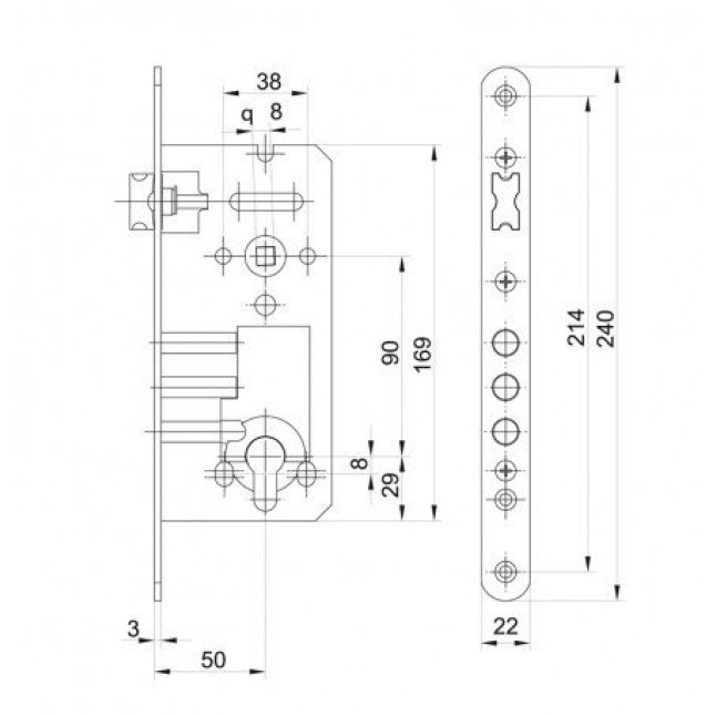 Корпус замка Gerda ZW 1000 Корпус замка Gerda ZW 1000