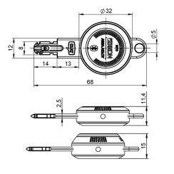 Ключ нарезанный IKON e-CLIQ Bluetooth