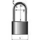 Замок навесной Gerda KMZ 4030A (S-40, H-66) Замок навесной Gerda KMZ 4030A (S-40, H-66)