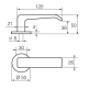 Ручка дверна Abloy Consul 110/007 хром