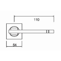 Ручка дверная Siba Kristal Z290 22 07 матовый никель/хром Ручка дверная Siba Kristal Z290 22 07 матовый никель/хром