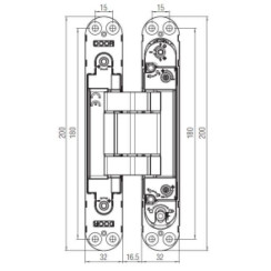 Петля дверная скрытая Koblenz KUBI7 7120 (29482) матовый хром Петля дверная скрытая Koblenz KUBI7 7120 (29482) матовый хром