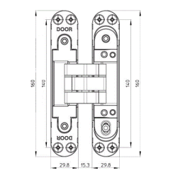 Петля дверная скрытая Koblenz KUBI7 7080 (29481) матовый хром Петля дверная скрытая Koblenz KUBI7 7080 (29481) матовый хром