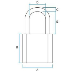 Замок навесной Abus 720 75/40 Замок навесной Abus 720 75/40