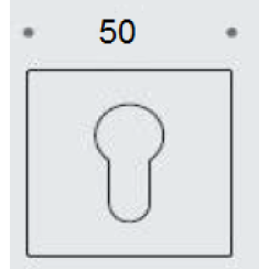 Накладка PZ Convex 2145 матовий хром Накладка PZ Convex 2145 матовий хром