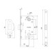 Корпус замка MVM Linde P-2056C AB античная бронза